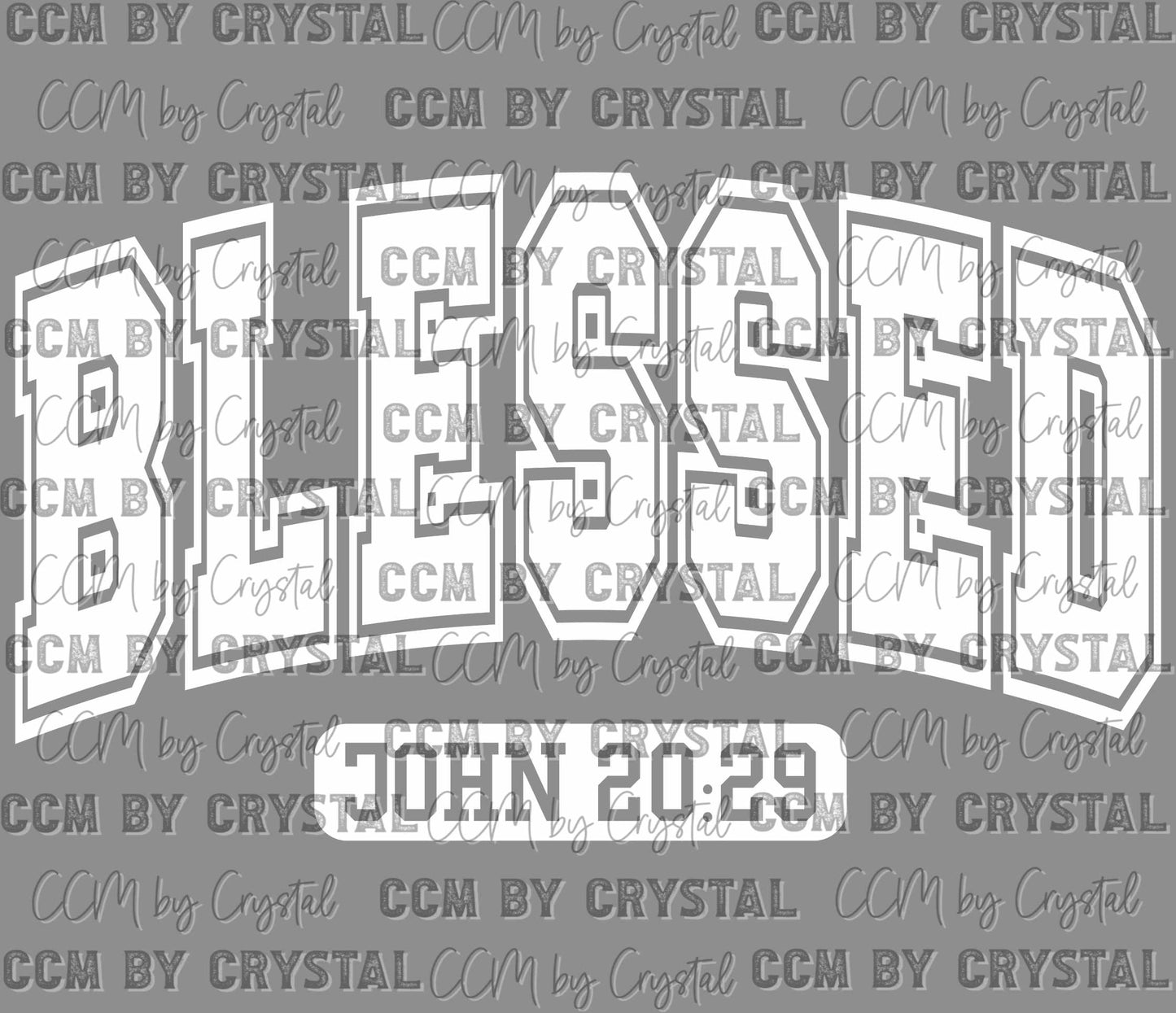 Blessed John 20:29 Faith Christian Ready to Press Transfer DTF Transfer