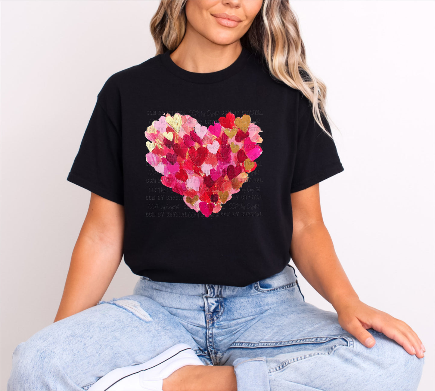 Valentines Day Hearts Making A Heart T-Shirt