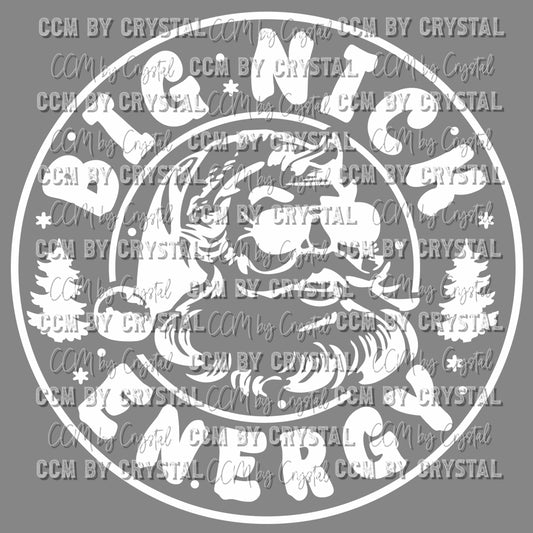 Big Nick Energy Santa Christmas Ready To Press Transfer DTF Sublimation