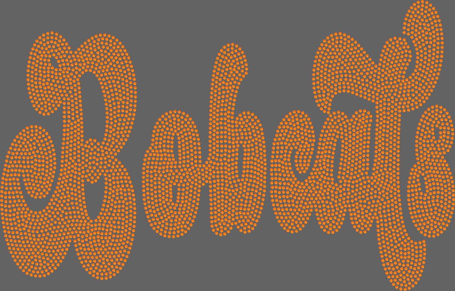 Bobcats 1-Color Approximately 11" wide Spangle Transfer