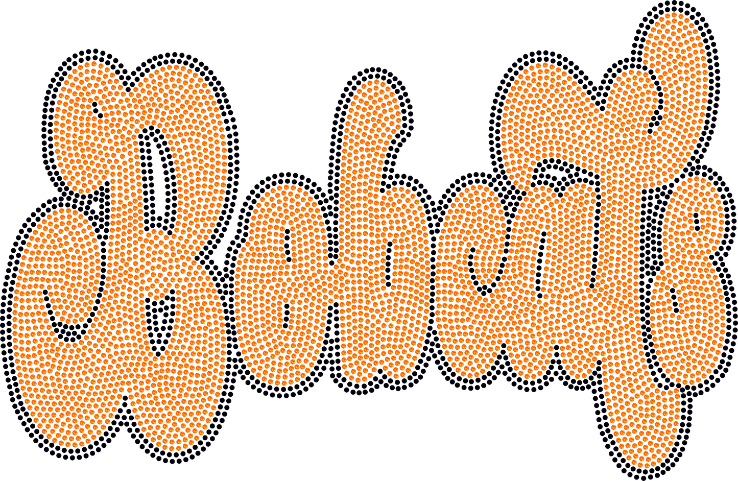 Bobcats 2-Color Approximately 11" wide Spangle Transfer