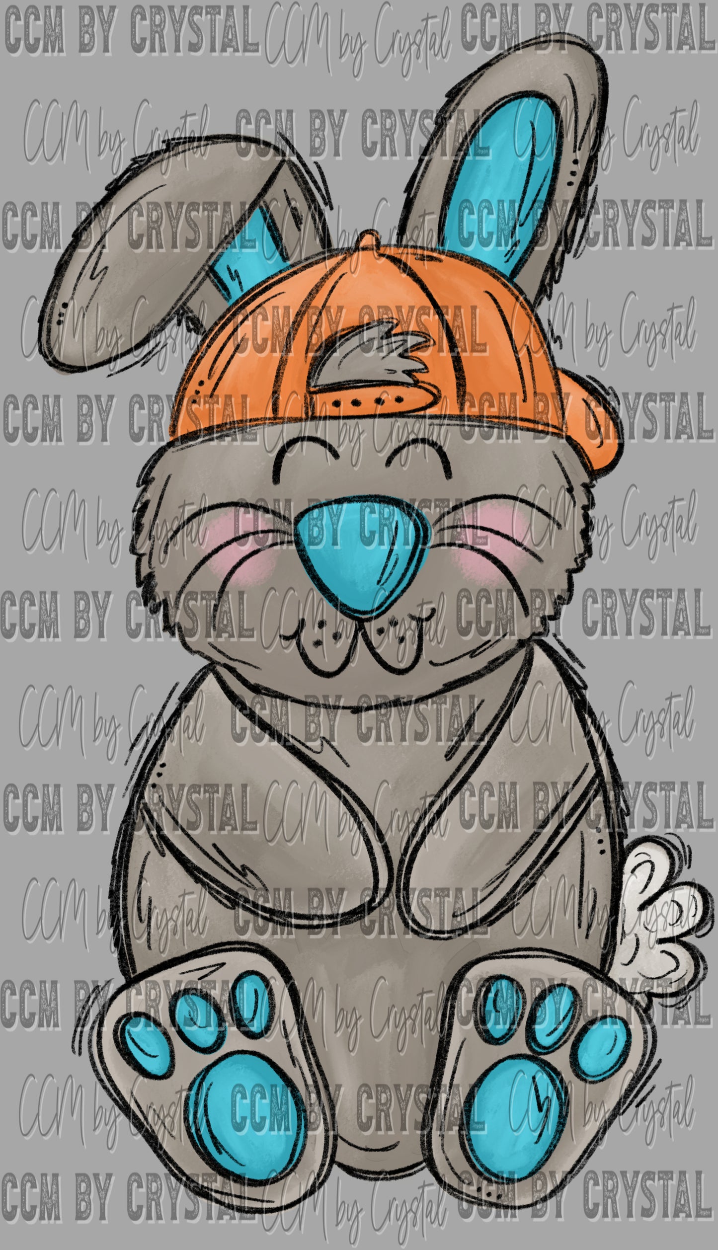 Boy Bunny Easter Ready to Press Transfer DTF Transfer Sublimation Transfer