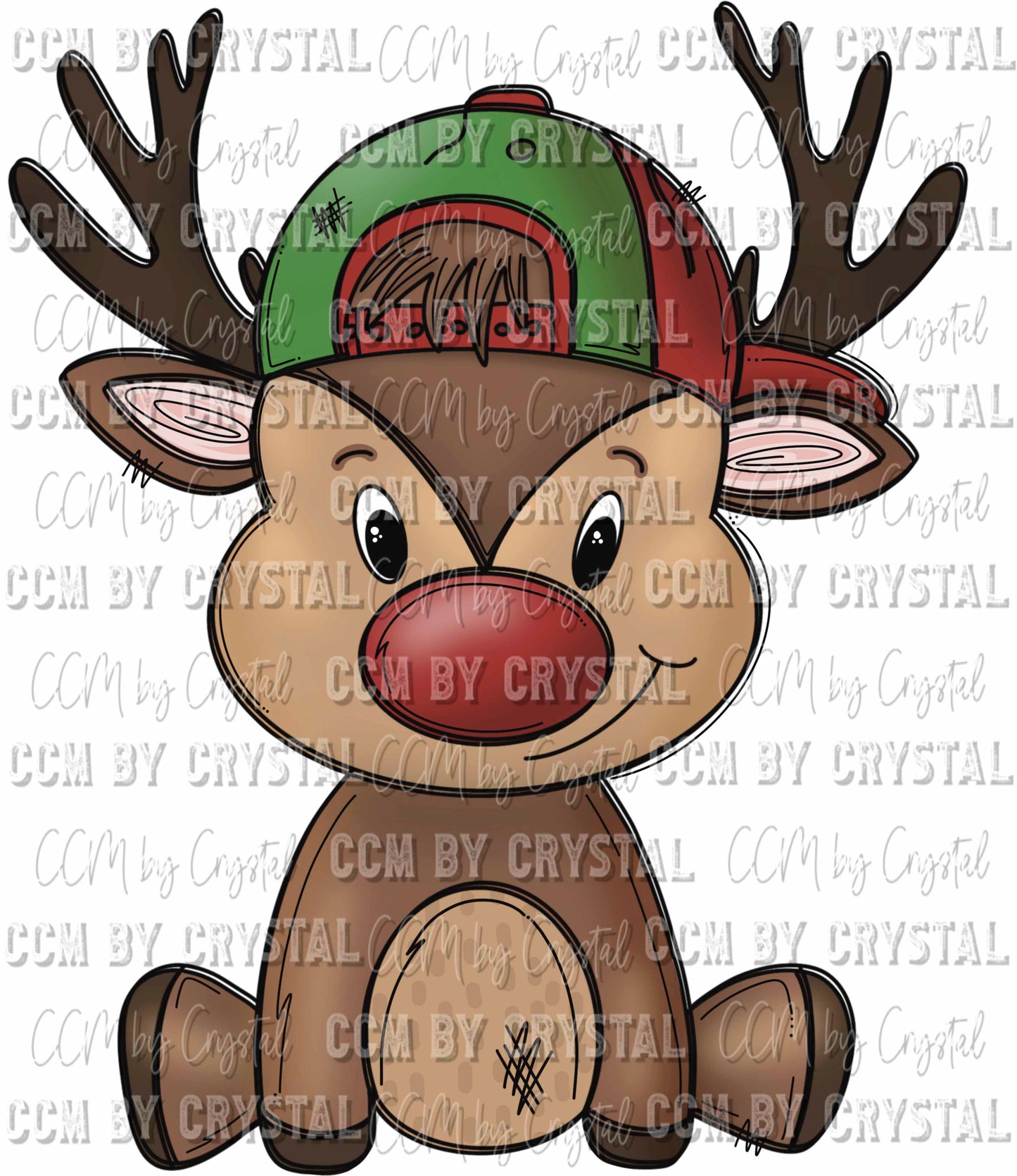 Boy Reindeer Christmas Ready To Press Transfer
