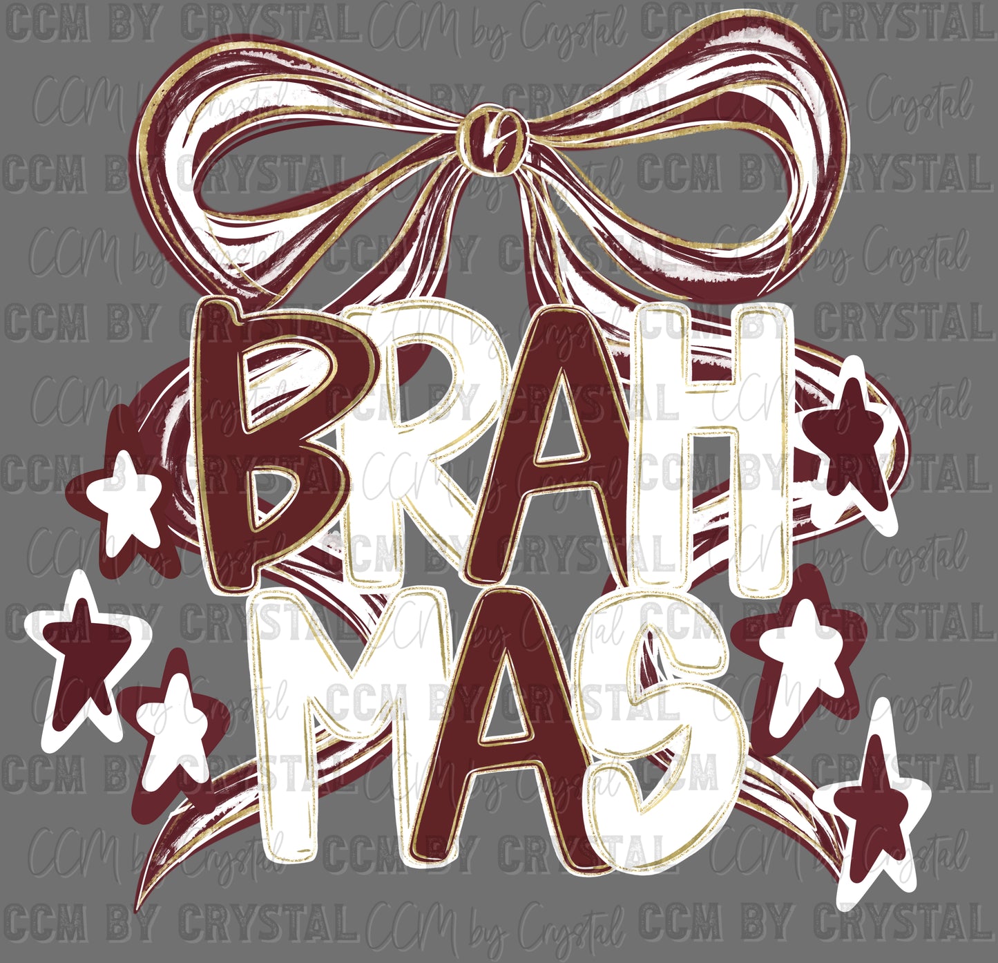 Halletsville Brahmas Ready to Press Transfer DTF Transfer Sublimation Transfer