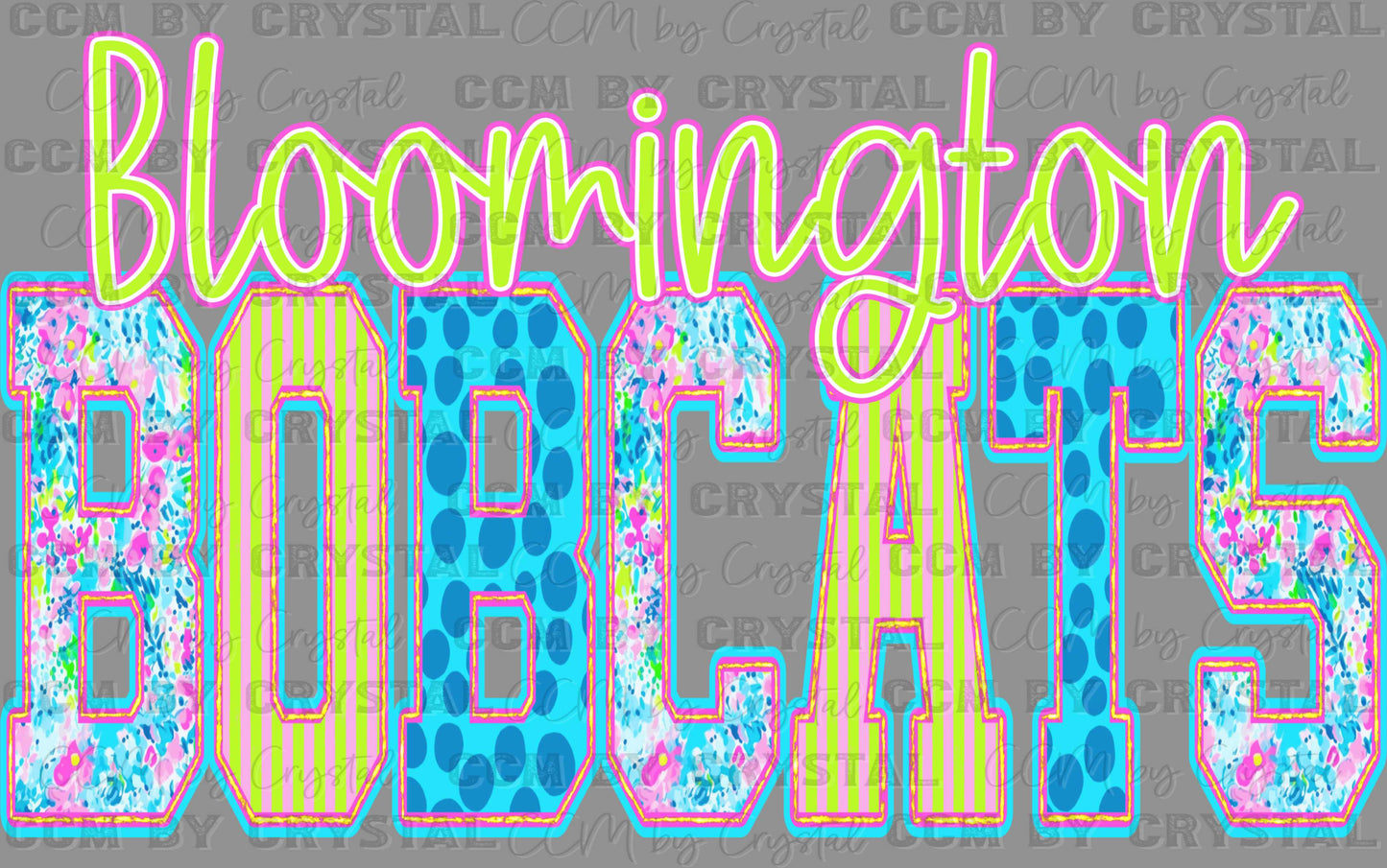 Personalized Town and Mascot Bright Ready to Press Transfer DTF Transfer