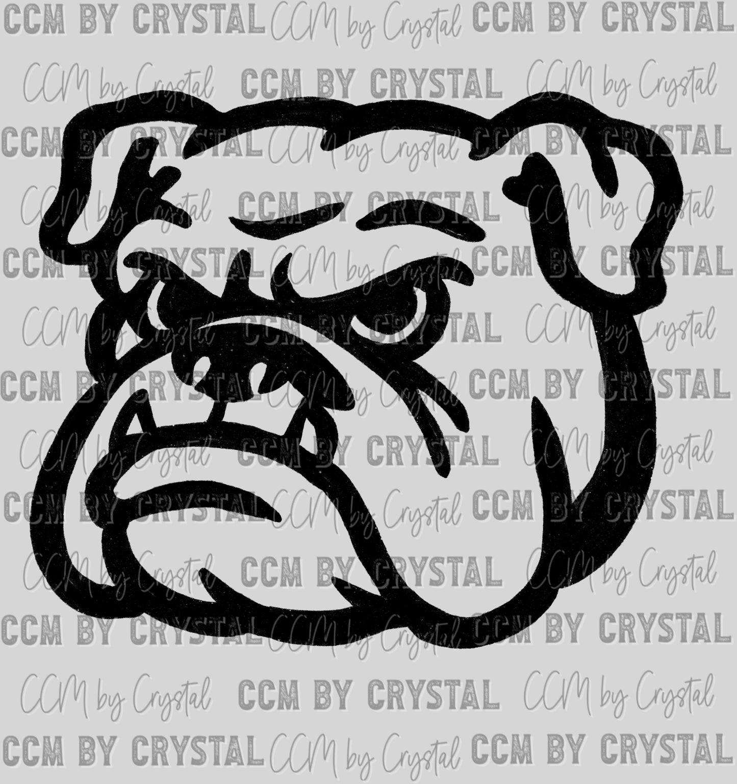 Bulldogs Mascot Ready to Press Transfer DTF Transfer Sublimation Transfer