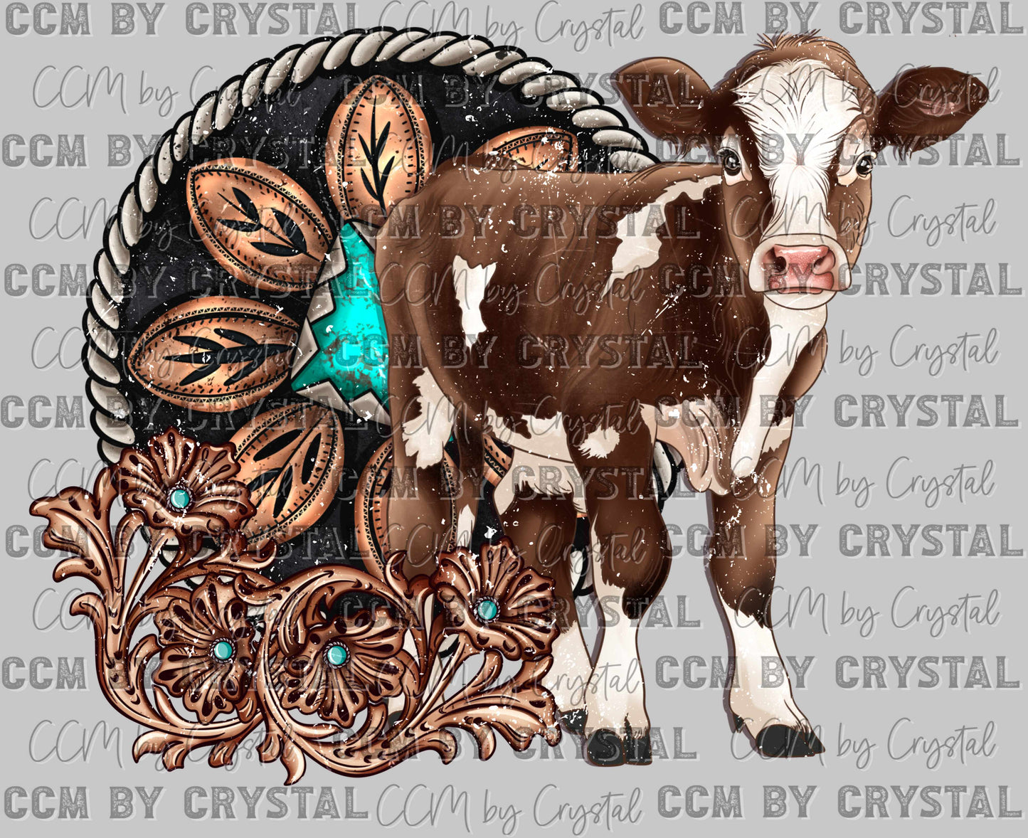 Western Calf Ready to Press Transfer
