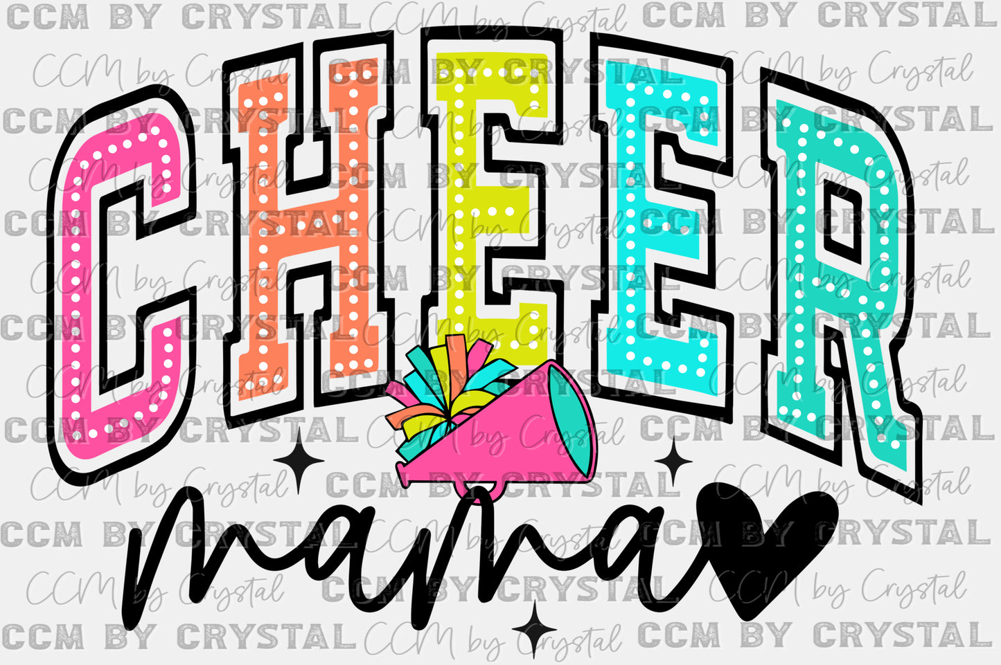 Cheer Mama Ready to Press Transfer DTF Transfer Sublimation Transfer