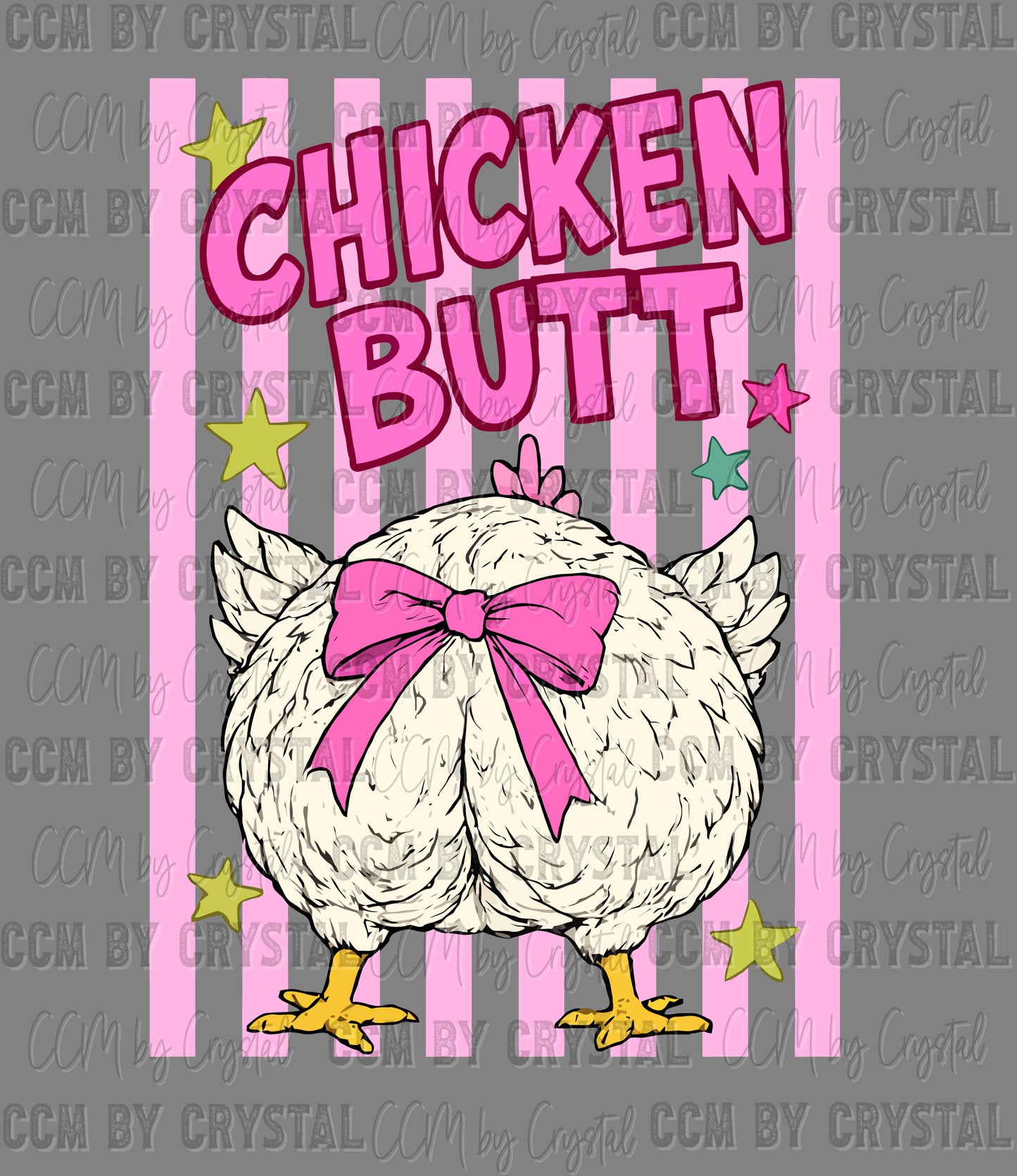 Guess What Chicken Butt Ready to Press DTF Transfers Sublimation Transfers
