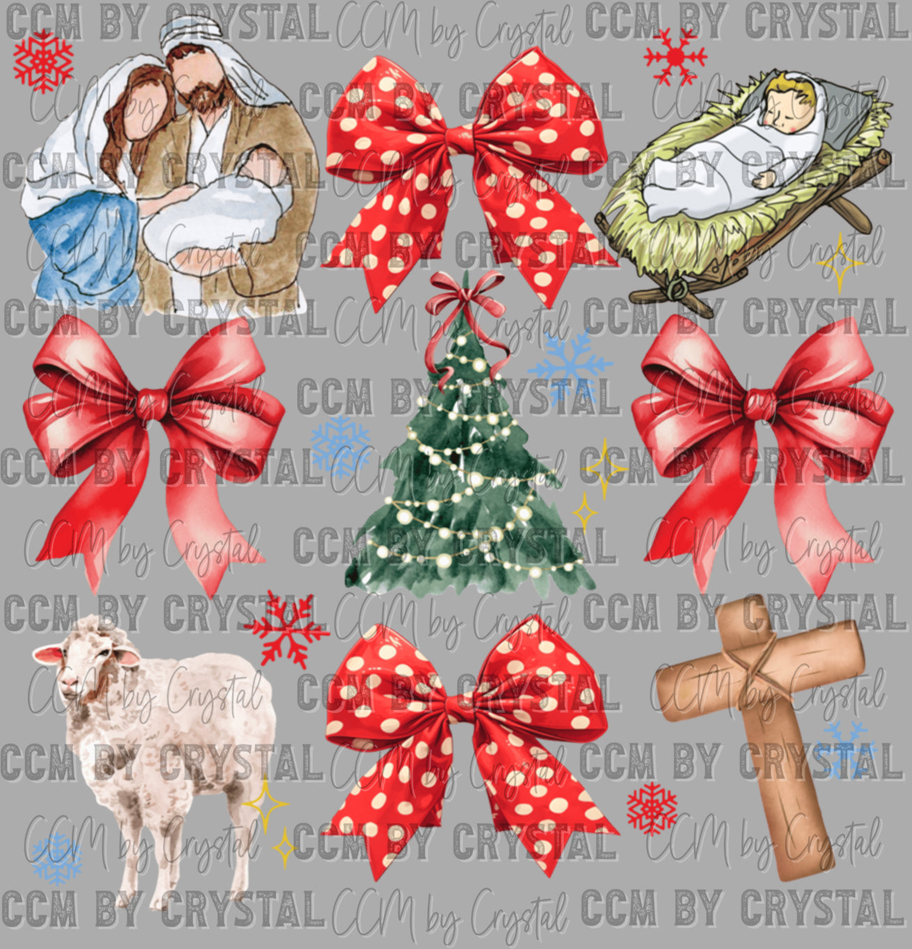Christmas Jesus Ready to Press Transfer DTF Transfer Sublimation Transfer