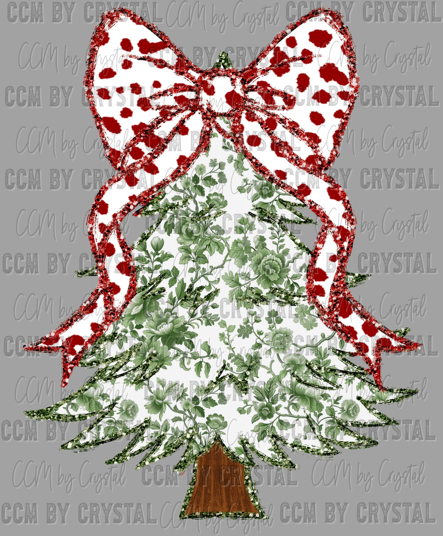 Christmas Tree Ready to Press Transfer DTF Transfer Sublimation Transfer