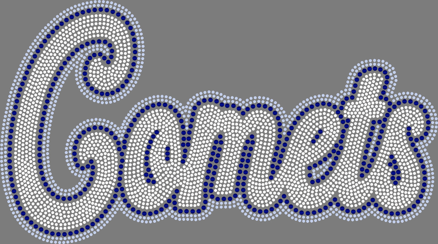 Comets 11" 3-Color Ready to Press Spangle Transfer Bling Transfer Sparkle Transfer
