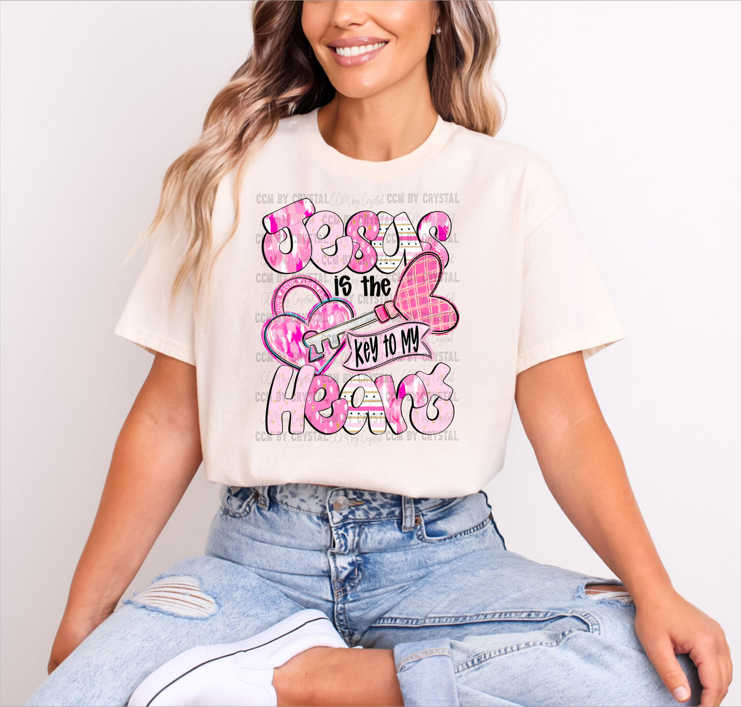 Valentines Day Jesus is the Key to My Heart T-Shirt