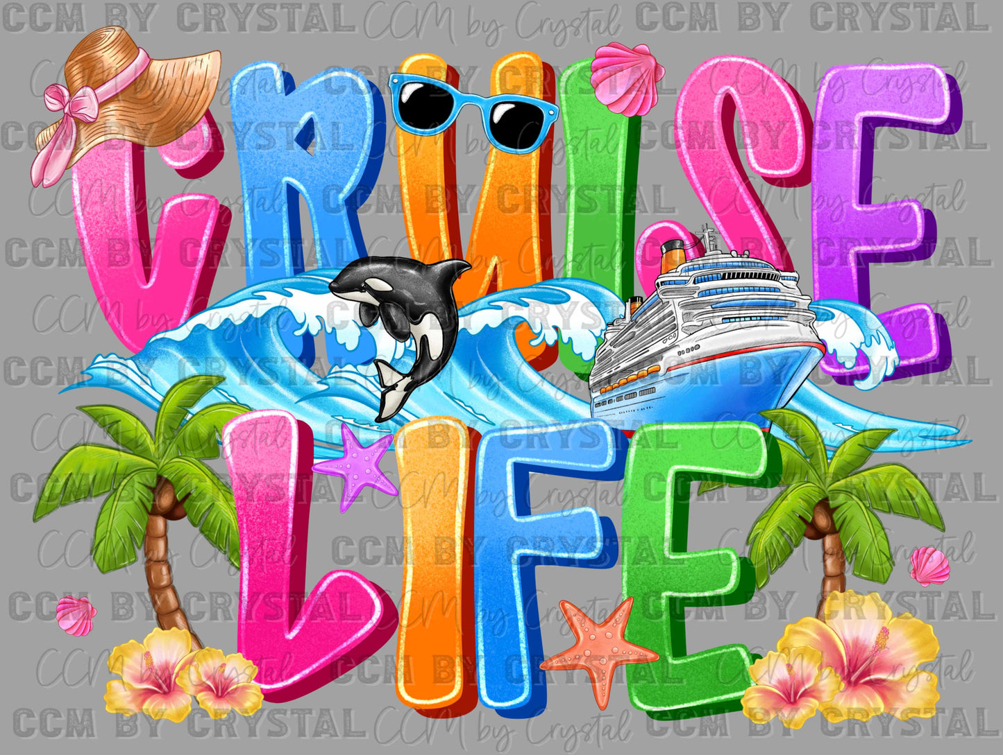 Cruise Life Ready to Press DTF Transfers Sublimation Transfers