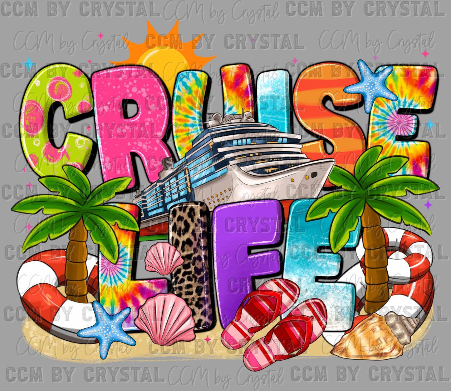 Cruise Life Ready to Press DTF Transfers Sublimation Transfers
