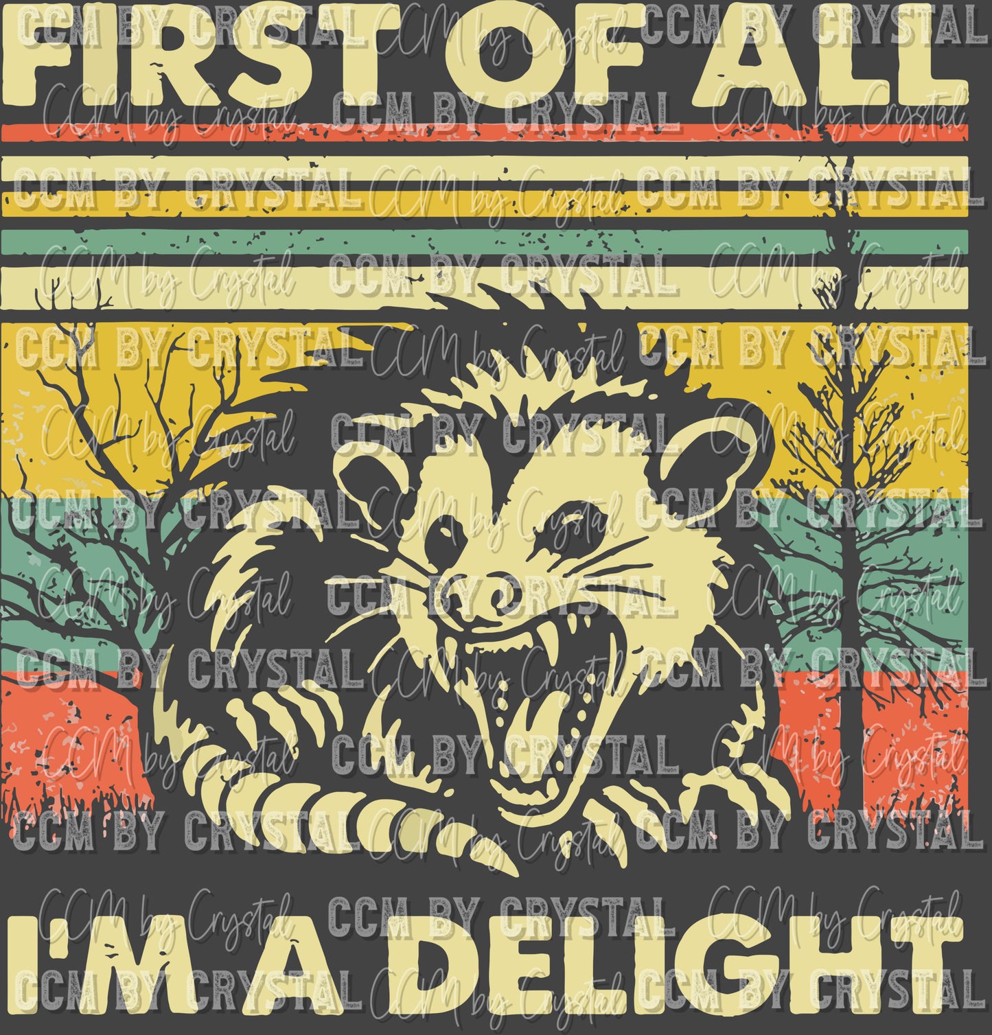 First of All I'm A Delight Ready to Press Transfer
