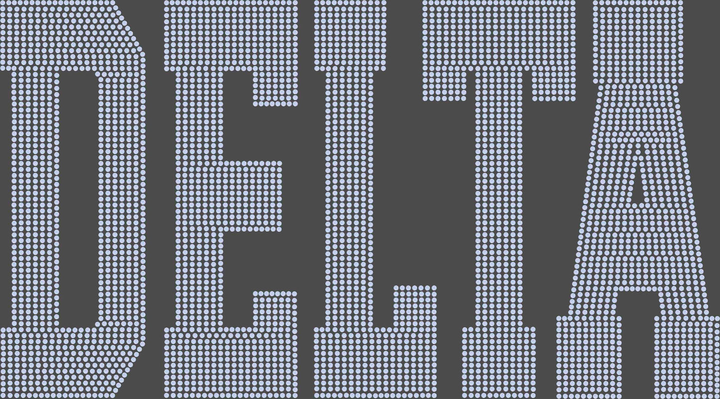 Delta 1-Color Approximately 11" wide Spangle Transfer