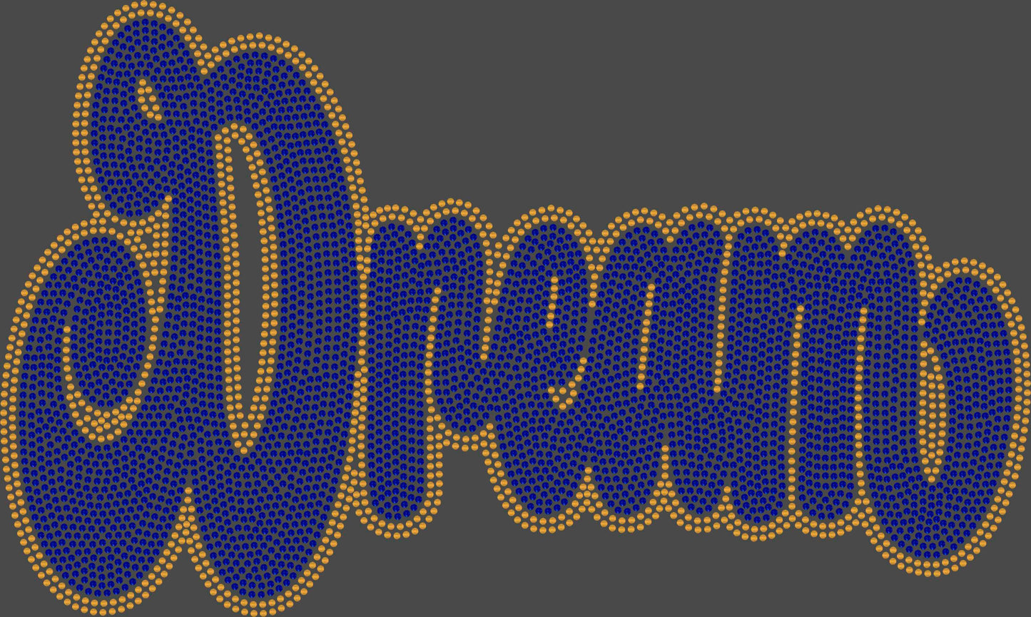 Dream 2-Color Approximately 11" wide Spangle Transfer