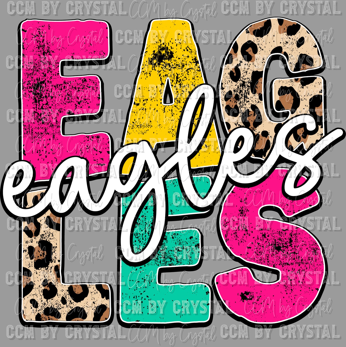 Eagles Mascot Ready to Press Transfer DTF Transfer Sublimation Transfer
