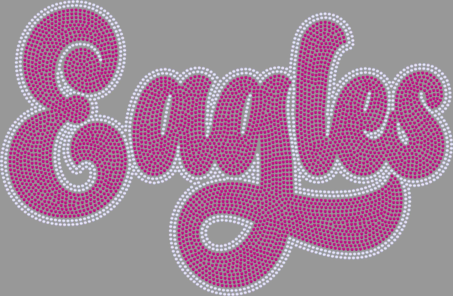 Eagles 2-Color Approximately 11" wide Spangle Transfer