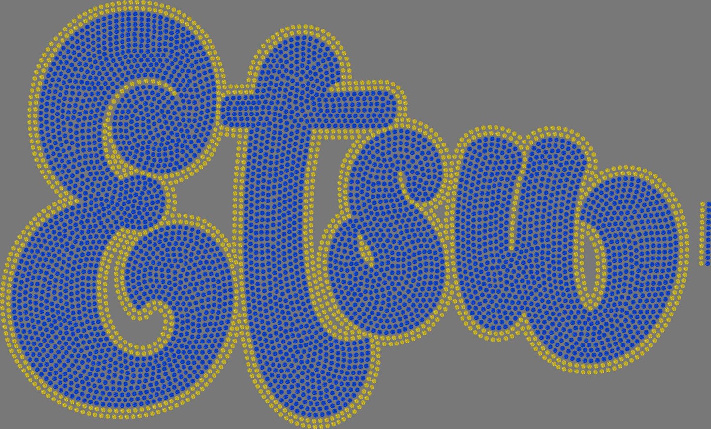 Etsu 2-Color Approximately 11" wide Spangle Transfer