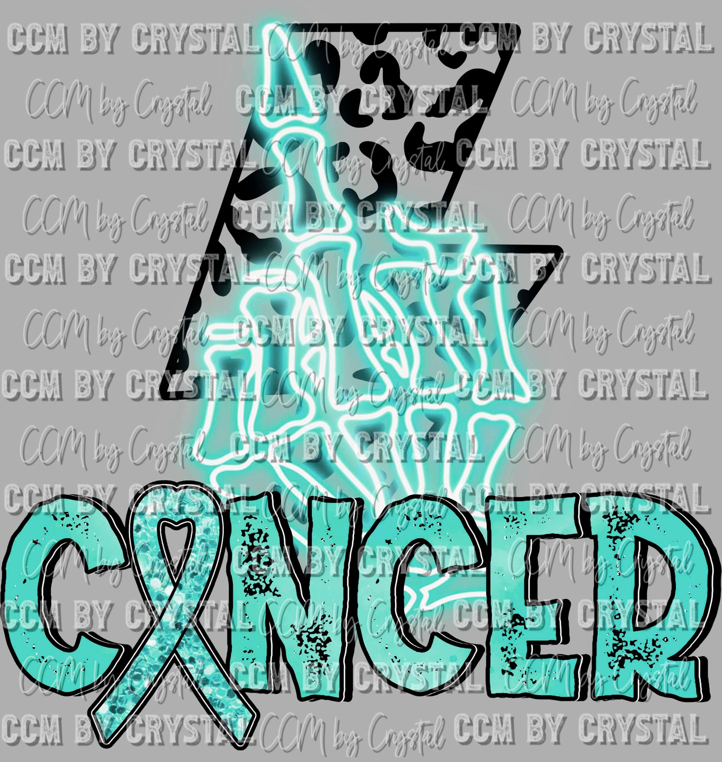 Fuck Cancer Ready to Press Transfer DTF Transfer Sublimation Transfer