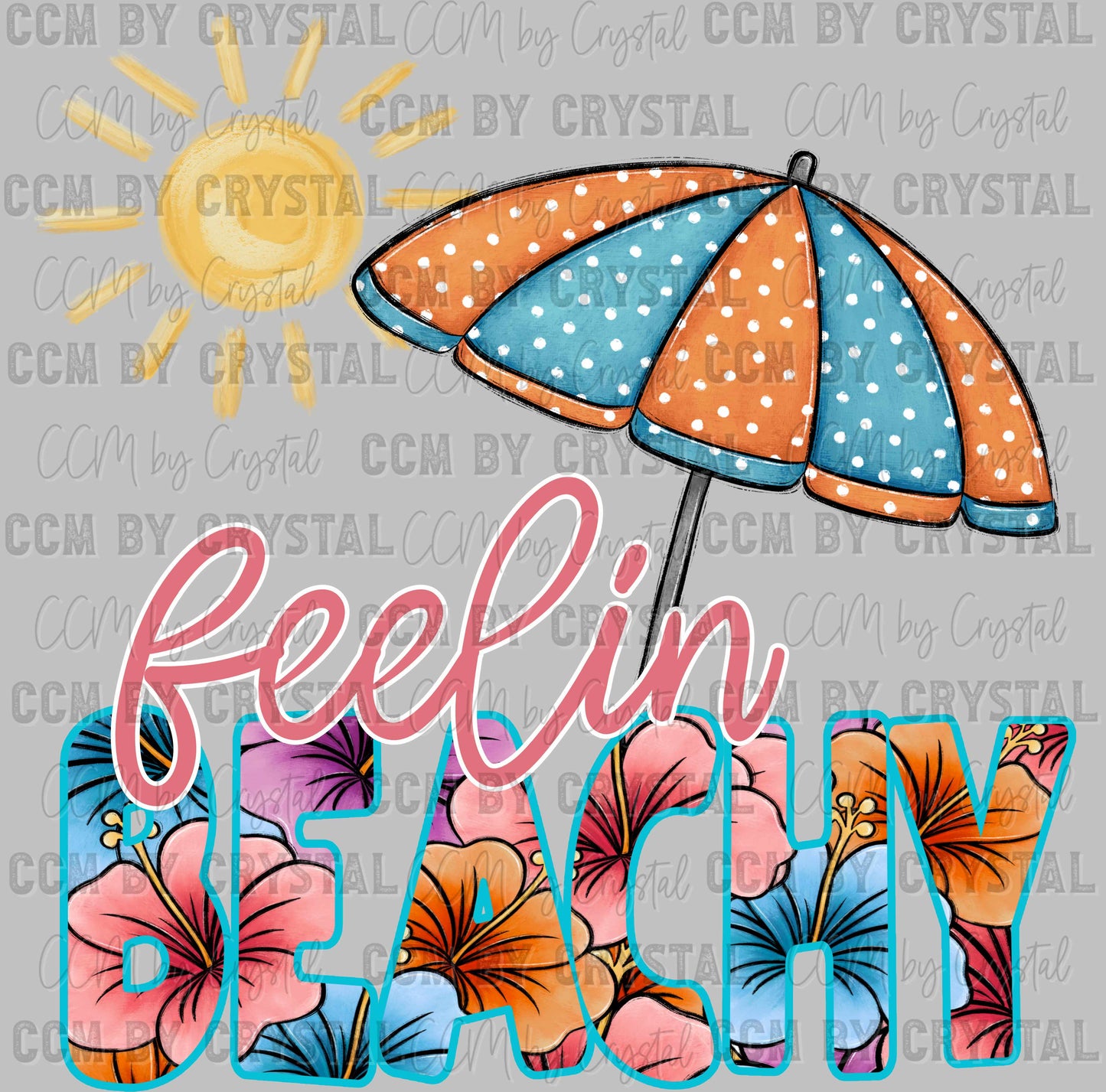 Feelin Beachy Summertime PNG Digital File ONLY SM