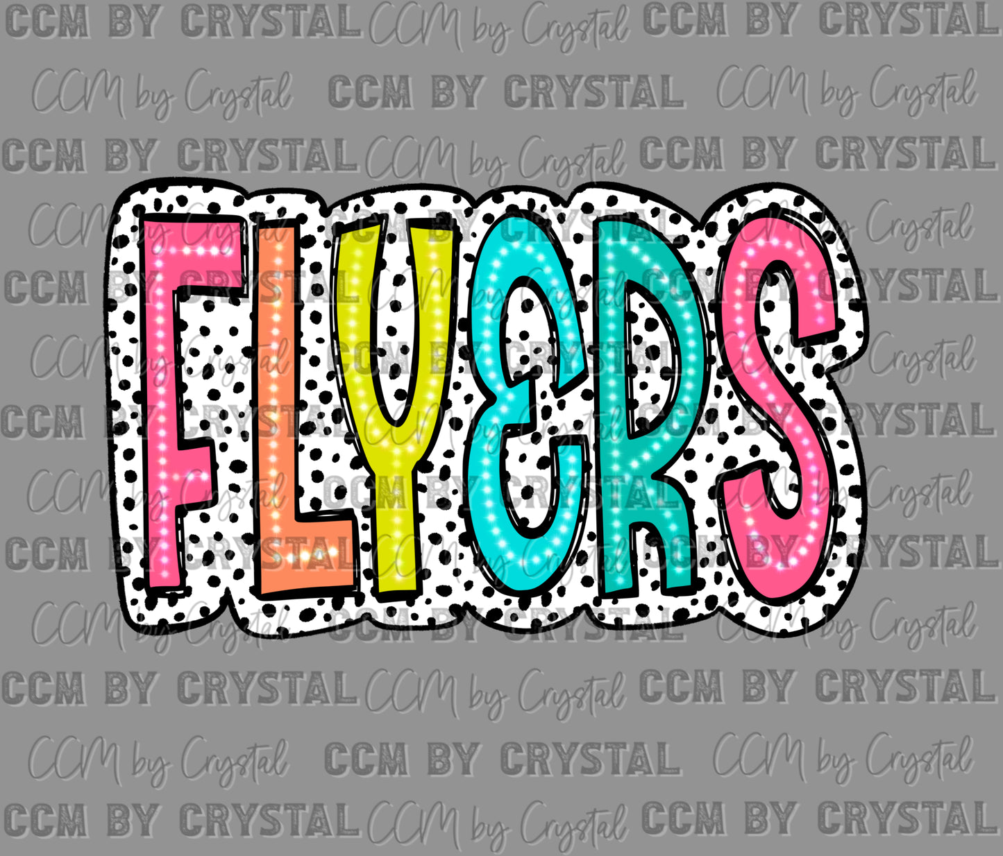 Colorful Flyers Ready to Press Transfer DTF Transfer