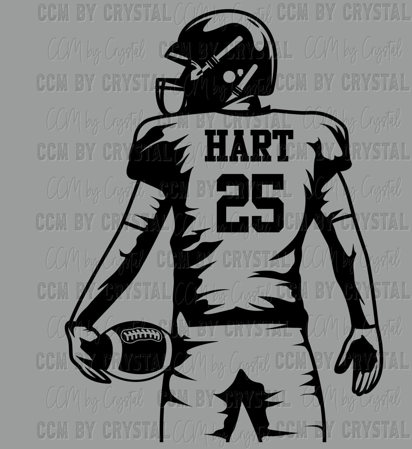 Personalized Pick your Name, Number and Color Football Player Ready to Press DTF Transfer
