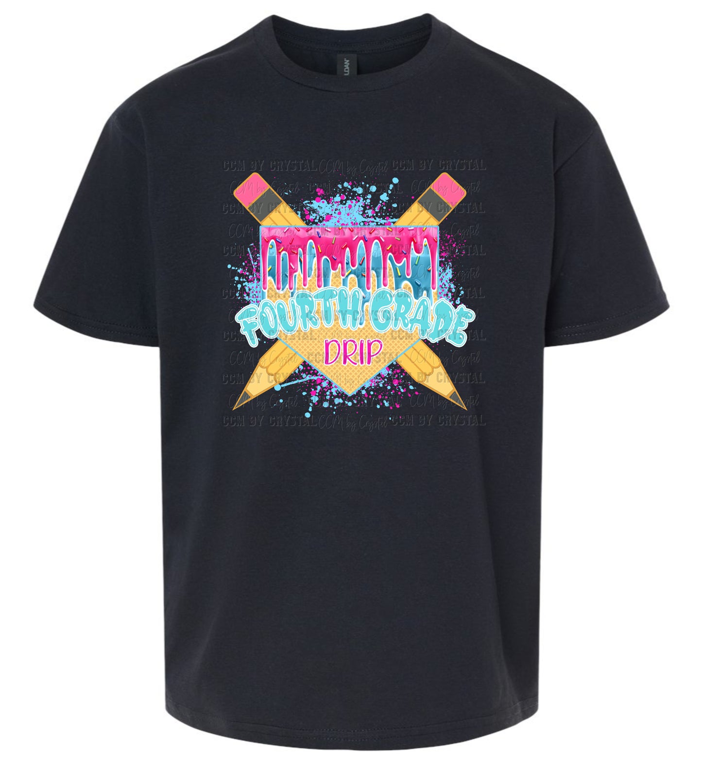 Fourth Grade Drip Back to School T-Shirt