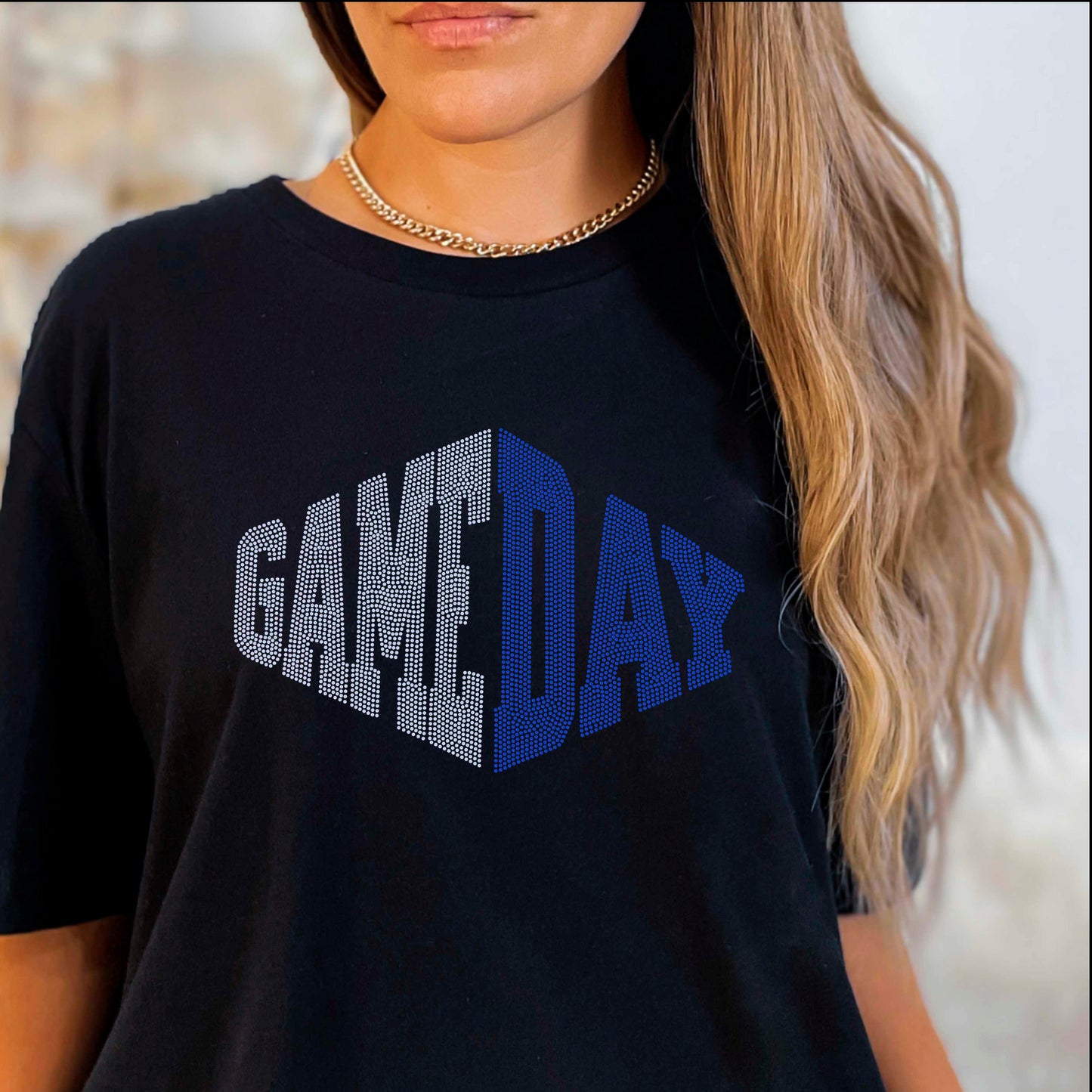 Game Day 2-Color Approximately 11" wide Spangle Transfer