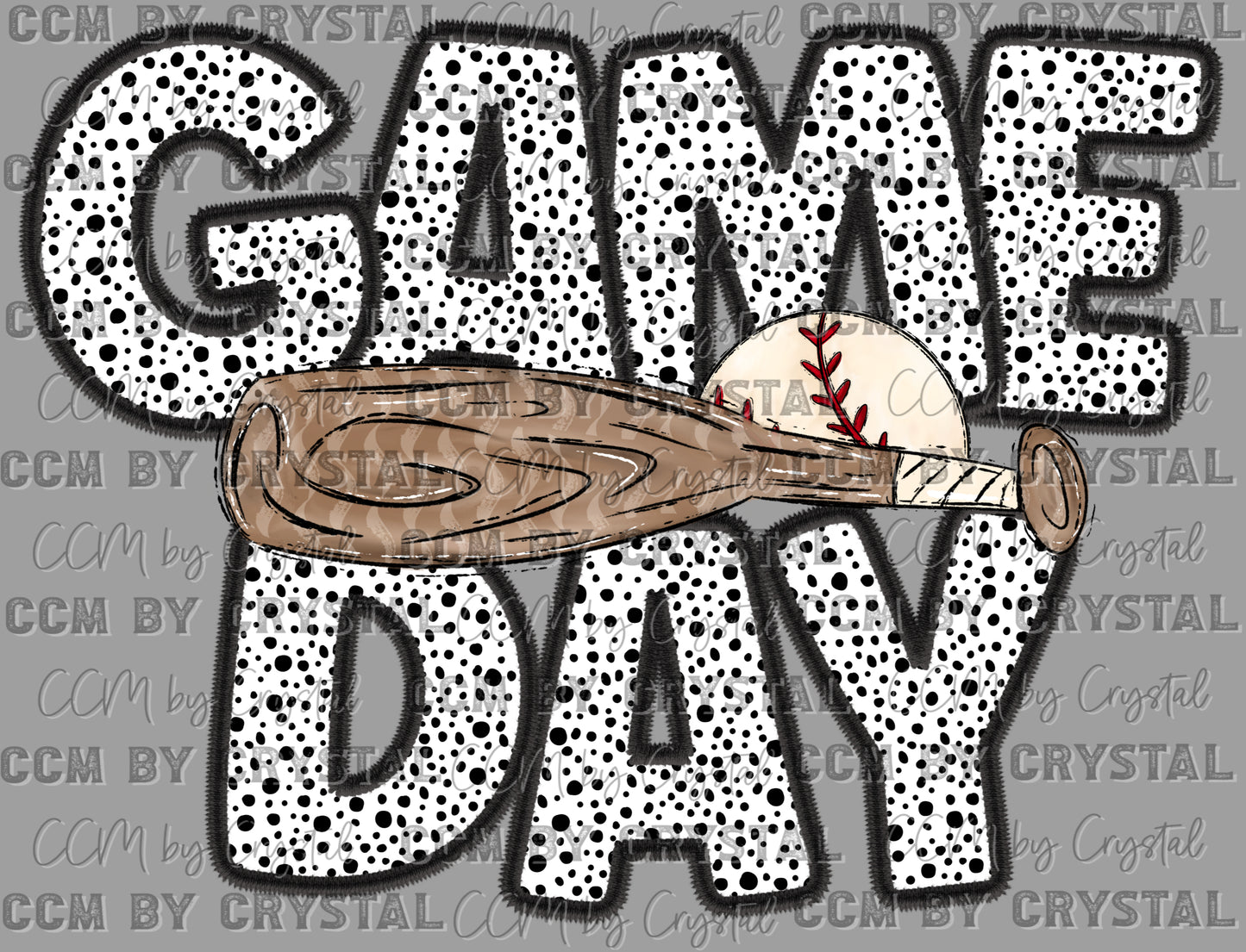 Game Day Baseball Bat Ready to Press Transfer DTF Transfer Sublimation Transfer