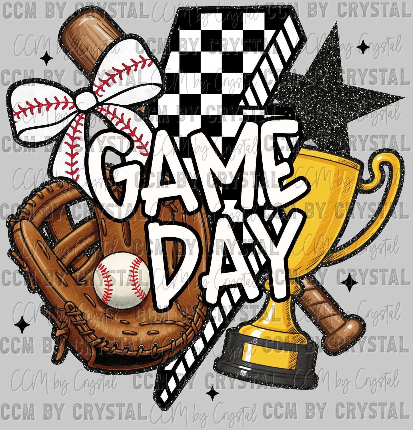 Baseball Game Day Ready to Press Transfer DTF Transfer Sublimation Transfer