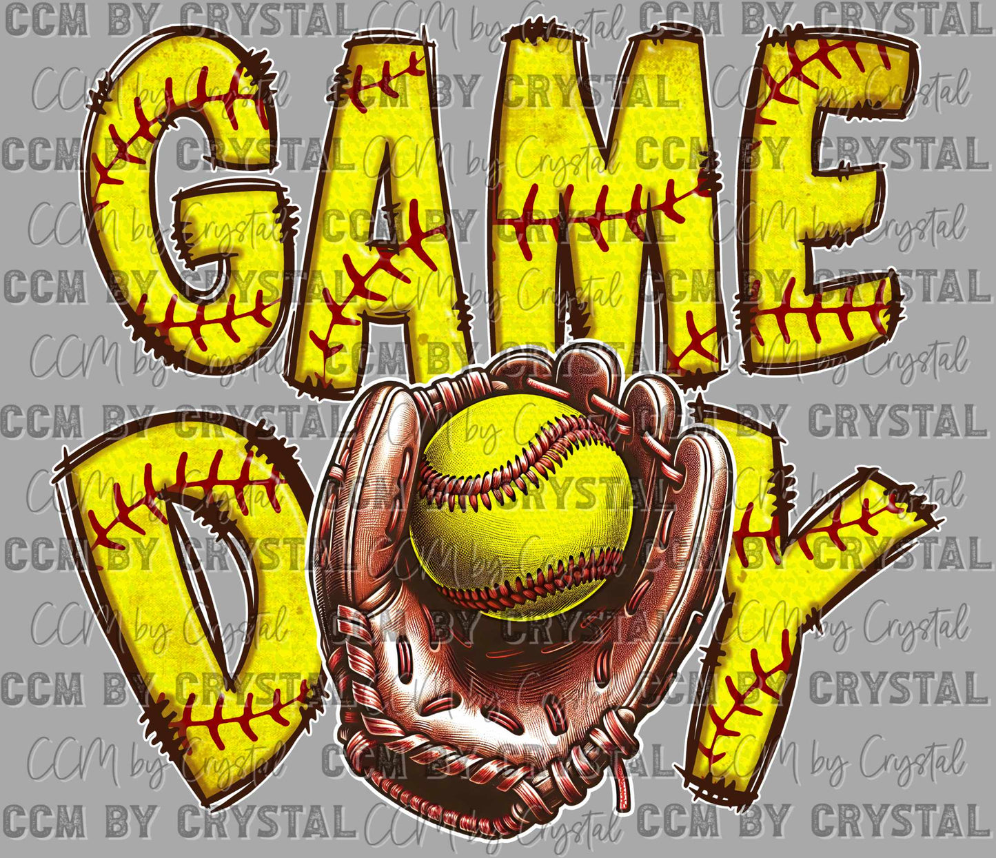 Game Day Softball Ready to Press Transfer DTF Transfer Sublimation Transfer