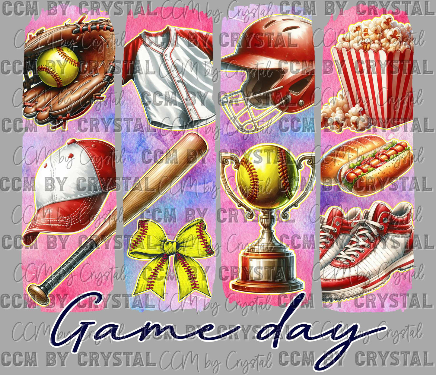 Game Day Softball Ready to Press Transfer DTF Transfer Sublimation Transfer