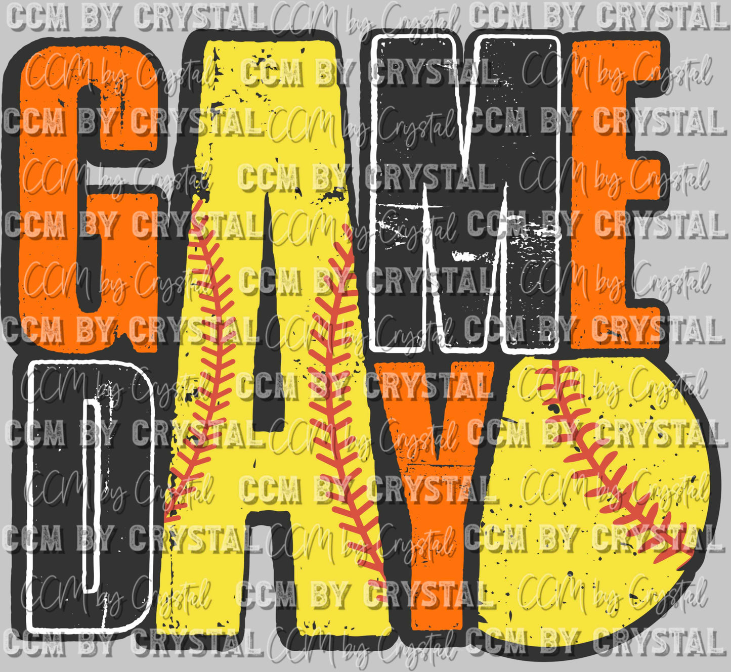 Game Day Softball Ready to Press Transfer DTF Transfer Sublimation Transfer