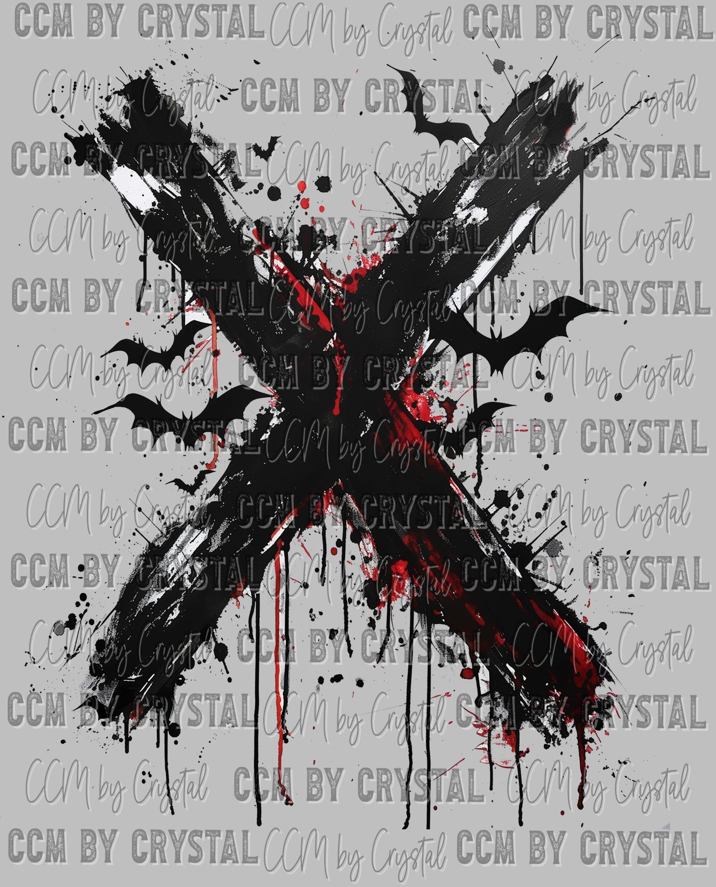 Halloween Vampire Fangs Faux Sequins Ready to Press Transfer DTF Transfer Sublimation Transfer