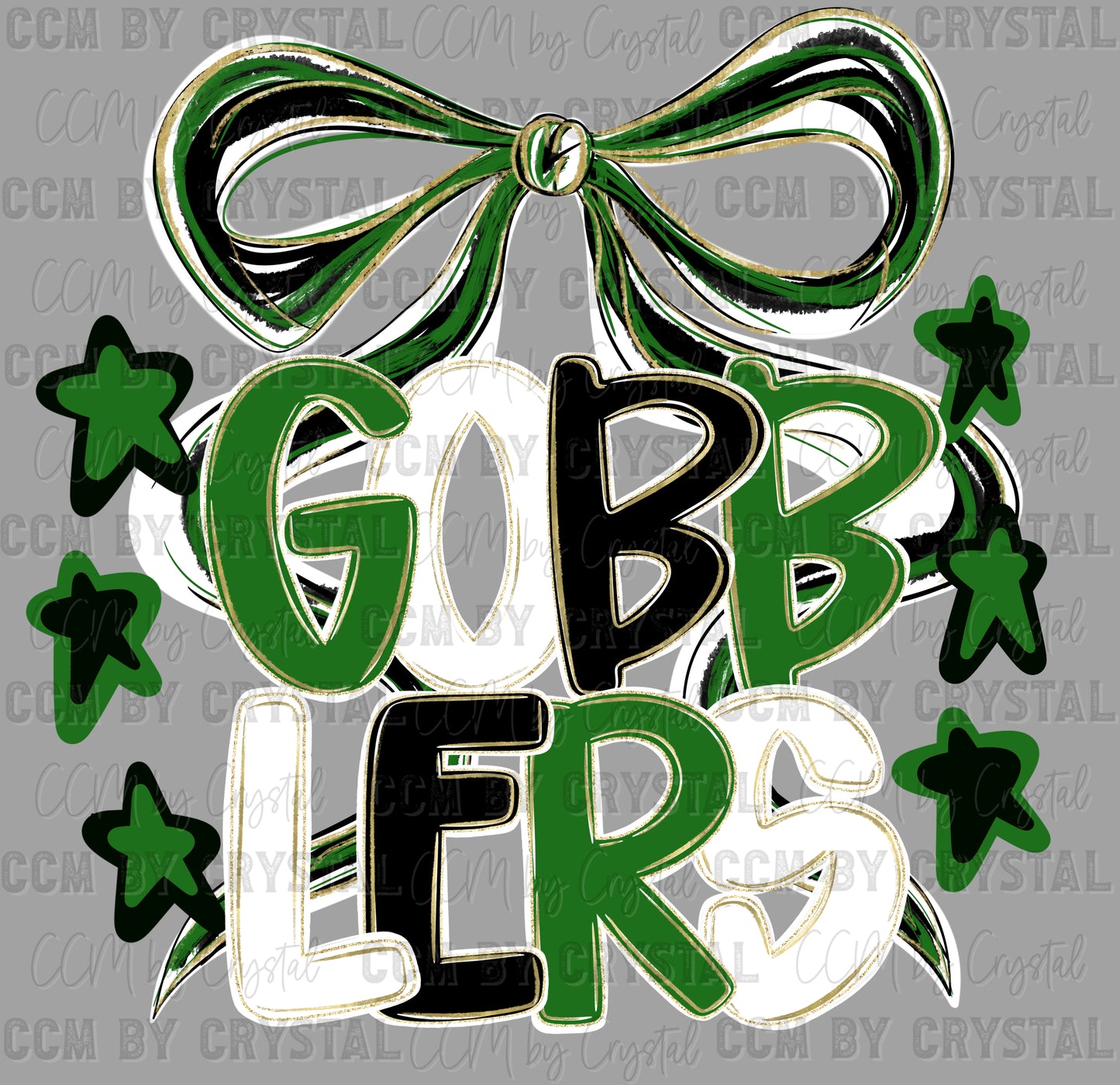 Cuero Gobblers Ready to Press Transfer DTF Transfer Sublimation Transfer