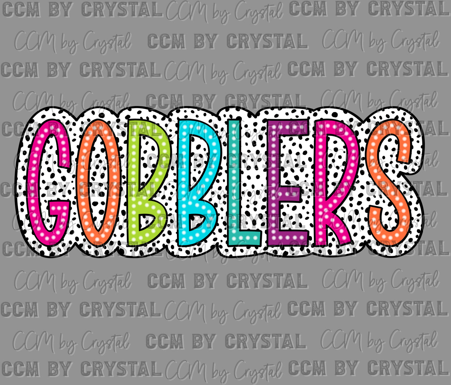 Colorful Gobblers Ready to Press Transfer DTF Transfer