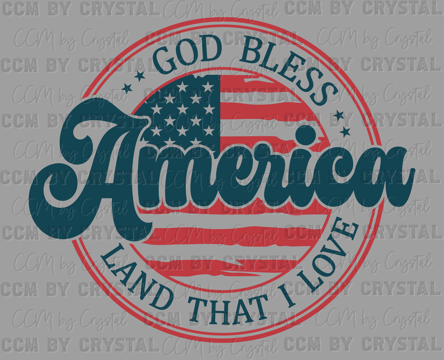 God Bless America Fourth of July 4th Patriotic Ready to Press Transfer DTF Transfer Sublimation Transfer