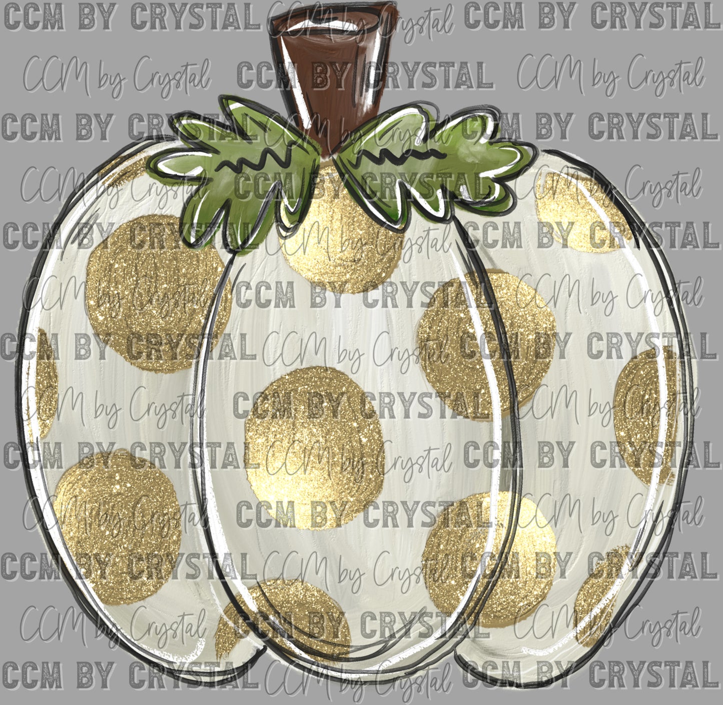 Fall Gold Pumpkin Ready to Press Transfer DTF Transfer Sublimation Transfer