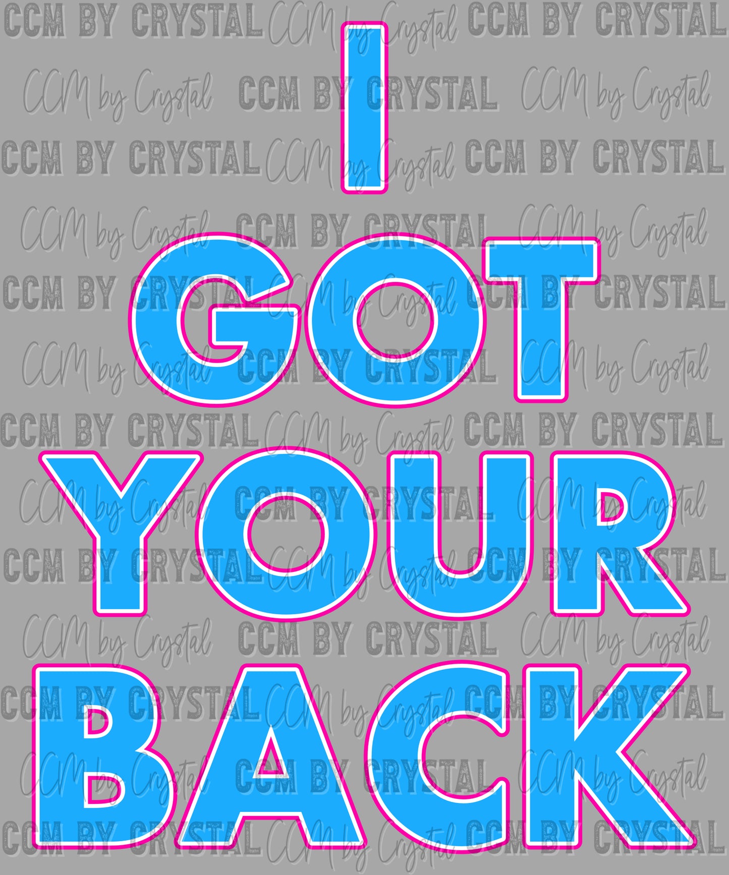 STX HotShotz I Got Your Back UV DTF Transfer Sticker UV Transfer Ready to Apply