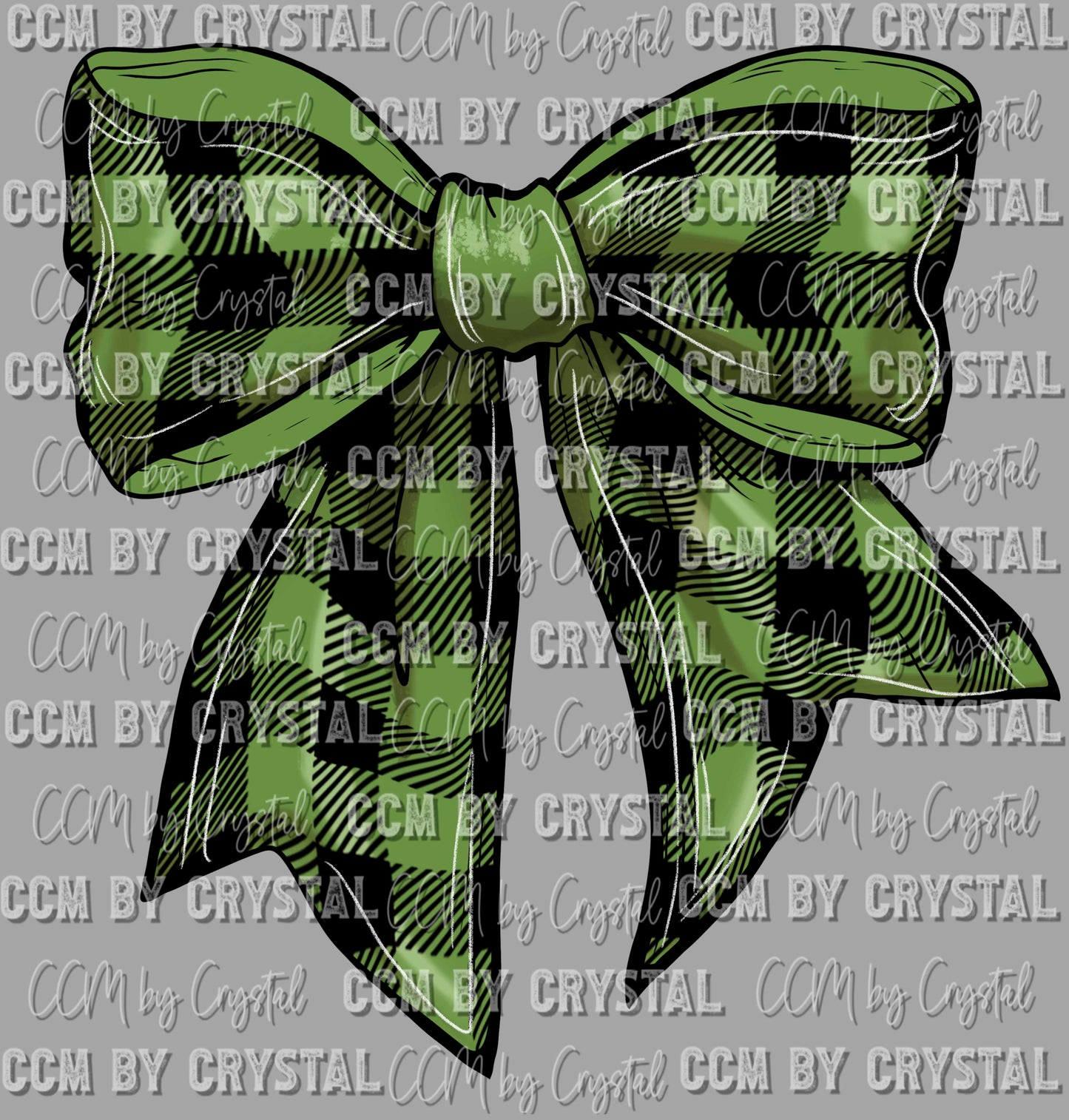 Christmas Coquette Bow Buffalo Plaid Ready to Press Transfer DTF Transfer Sublimation Transfer