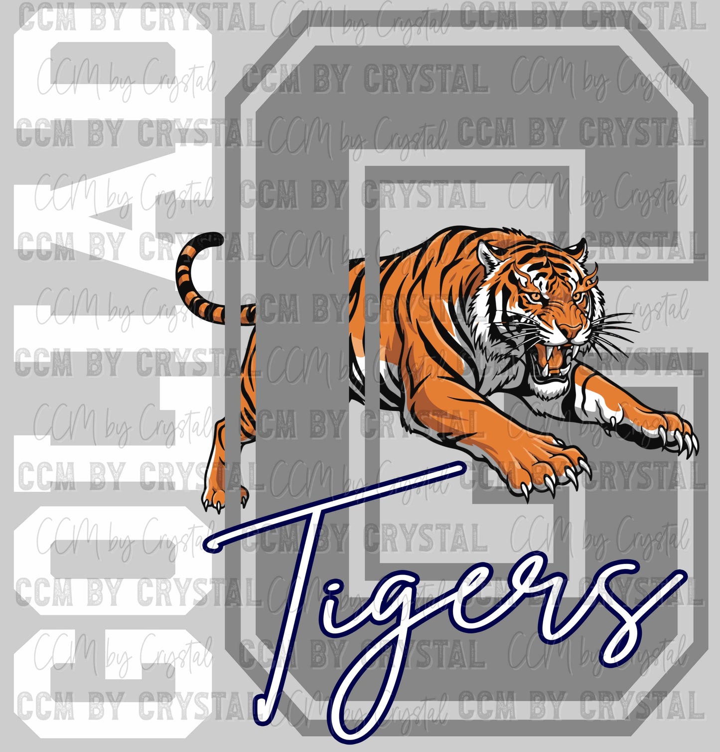 G Goliad Tigers Ready to Press Instant Peel DTF Transfers