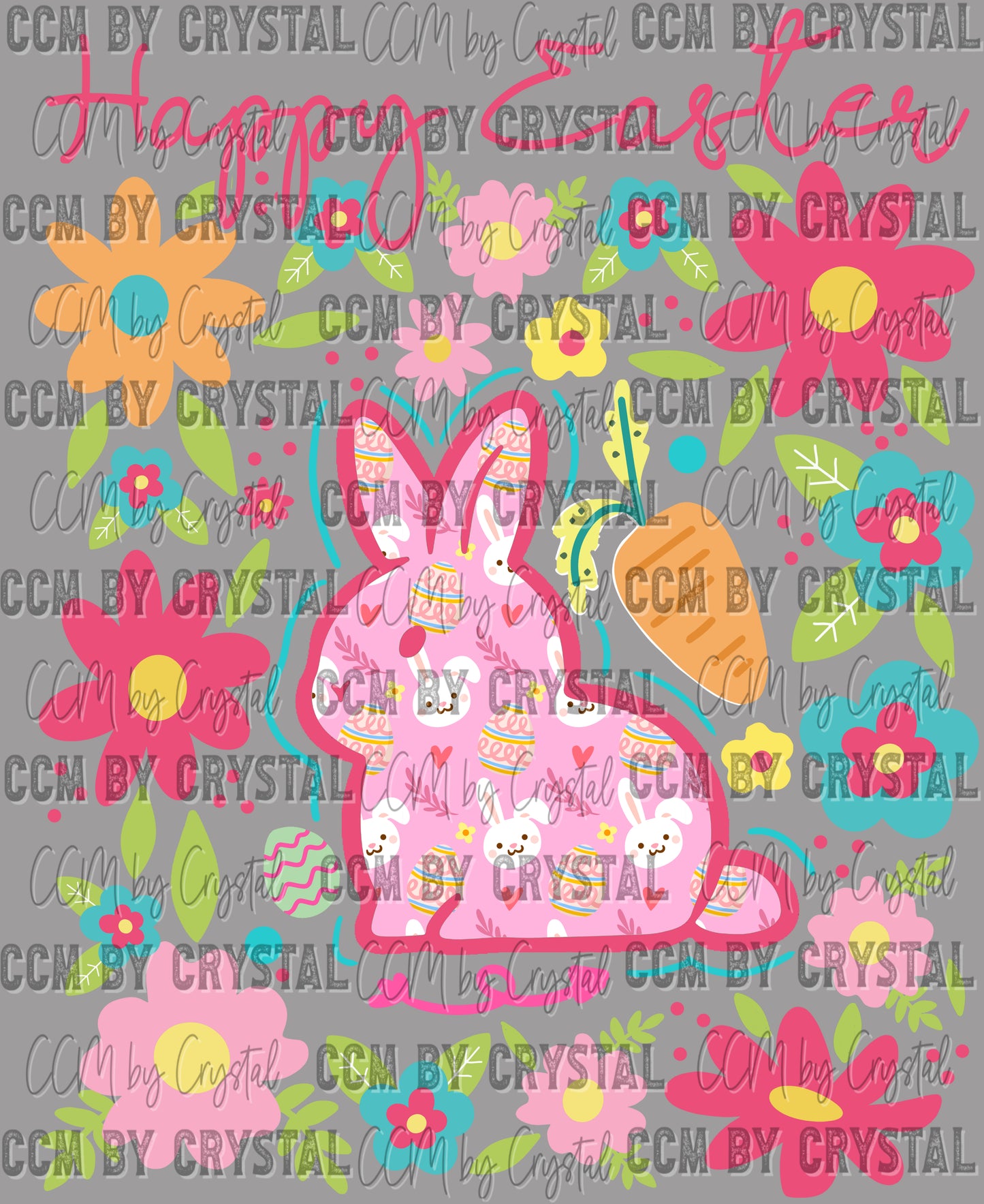 Happy Easter Ready to Press Transfer DTF Transfer Sublimation Transfer