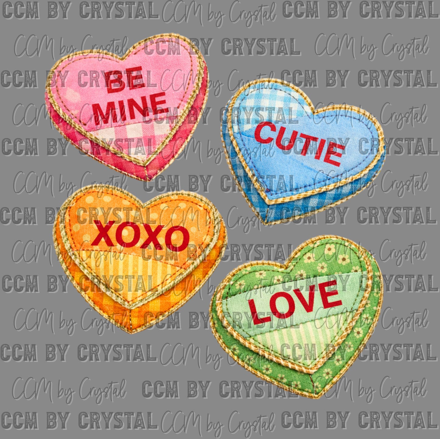 Be Mine Xoxo Hearts Valentines Day Ready to Press DTF Transfers Sublimation Transfers