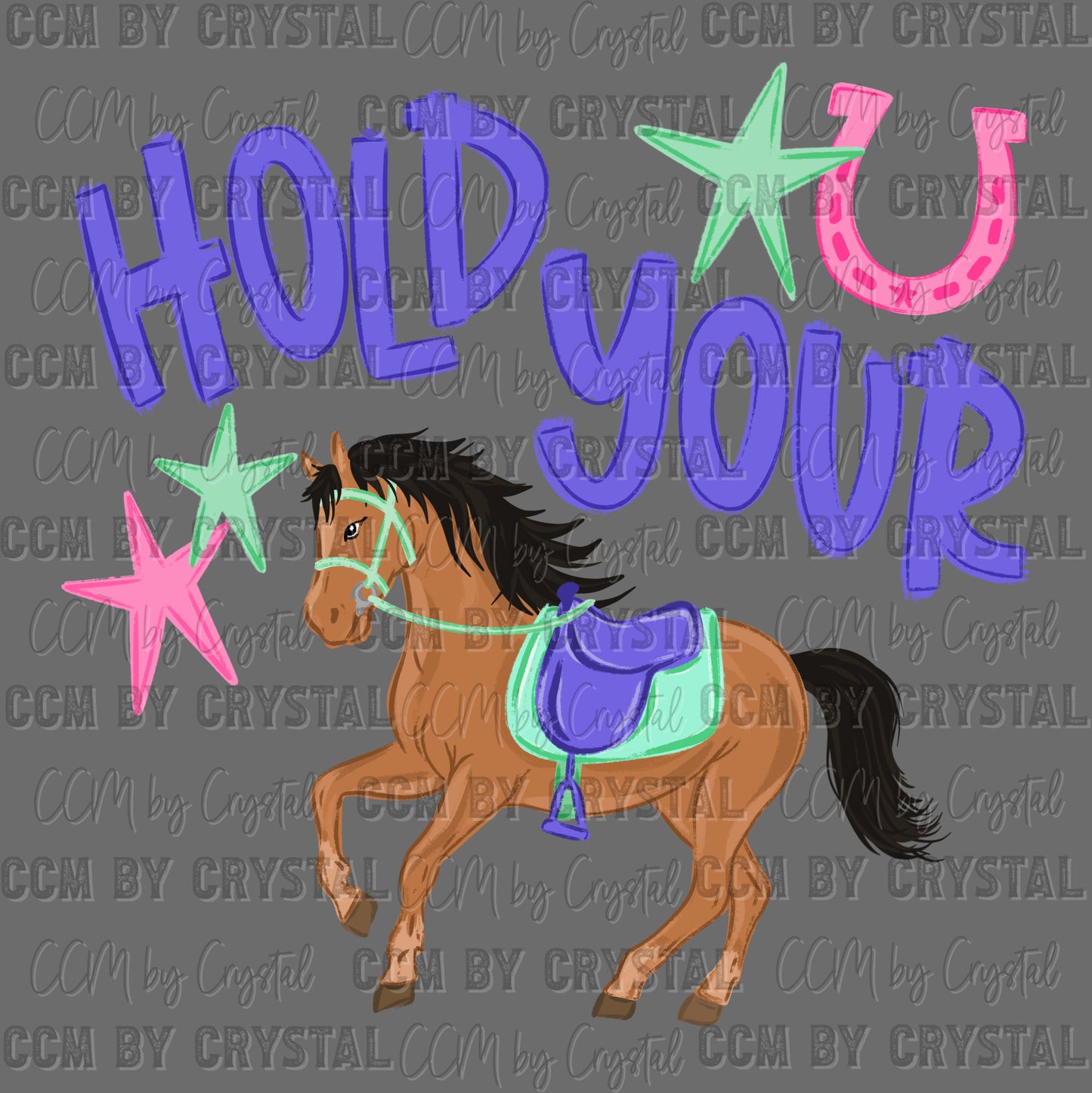 Hold Your Horses Ready to Press DTF Transfers Sublimation Transfers