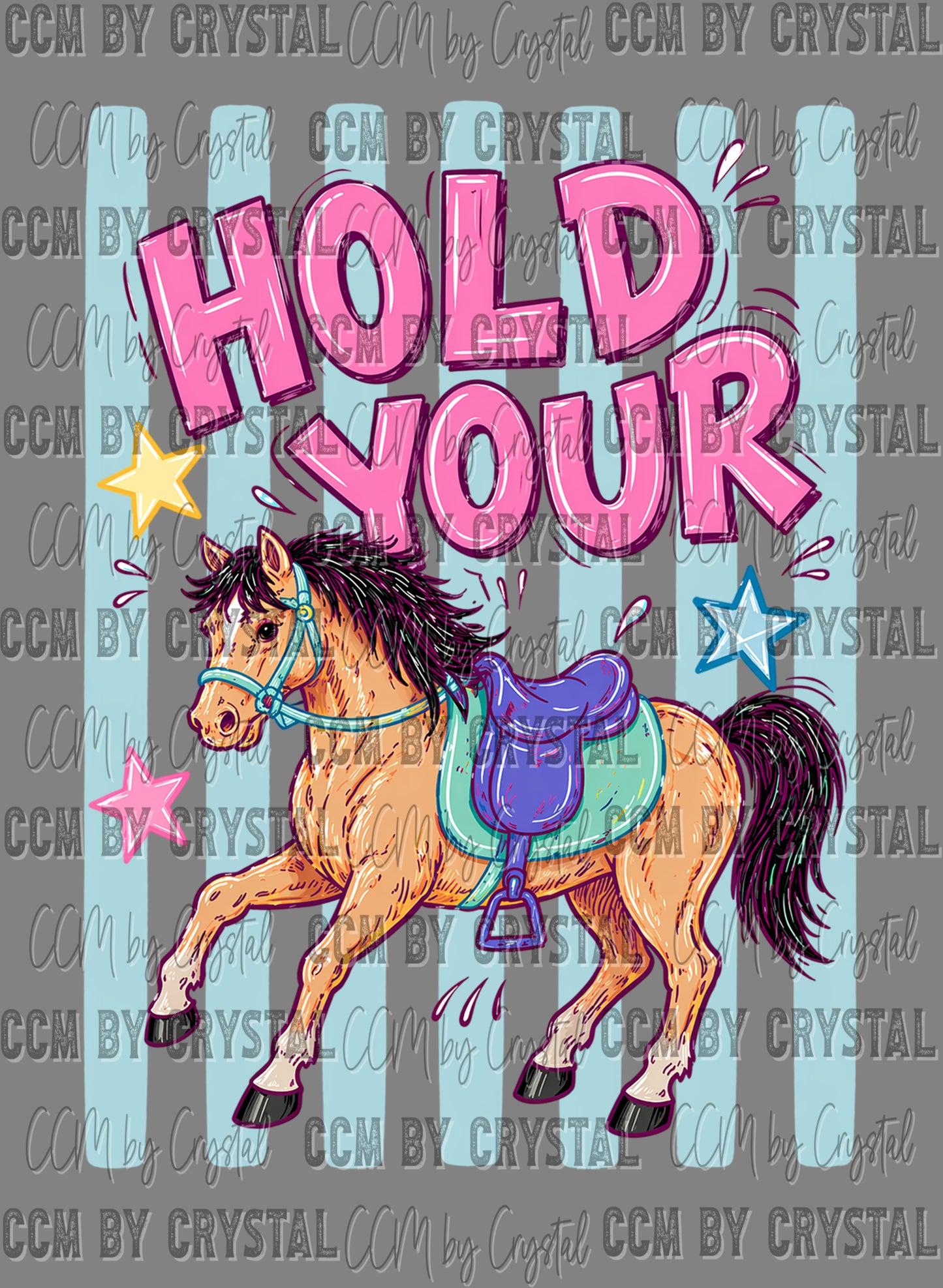 Hold Your Horses Ready to Press DTF Transfers Sublimation Transfers