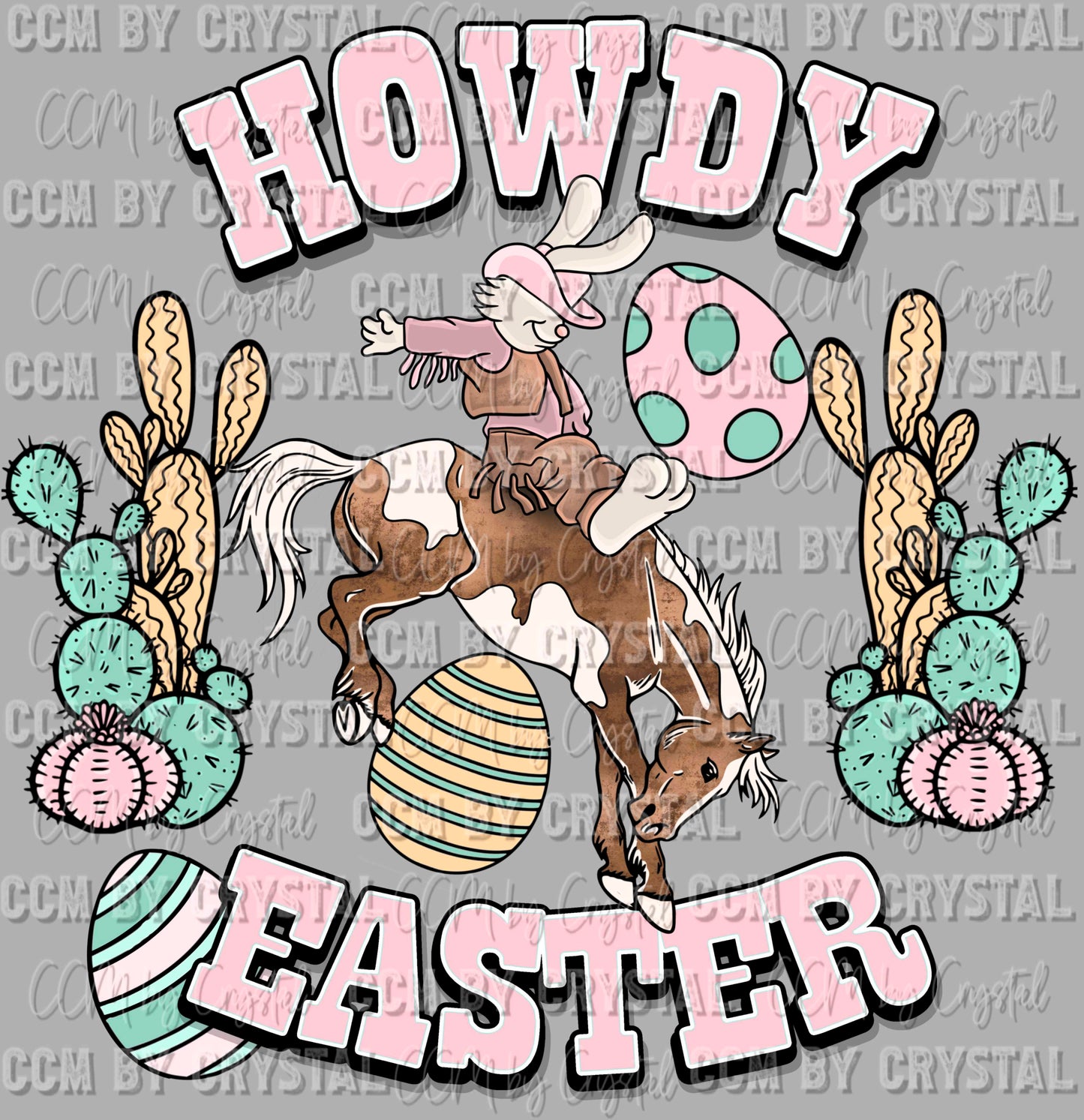 Howdy Easter Western Rodeo Ready to Press Transfer