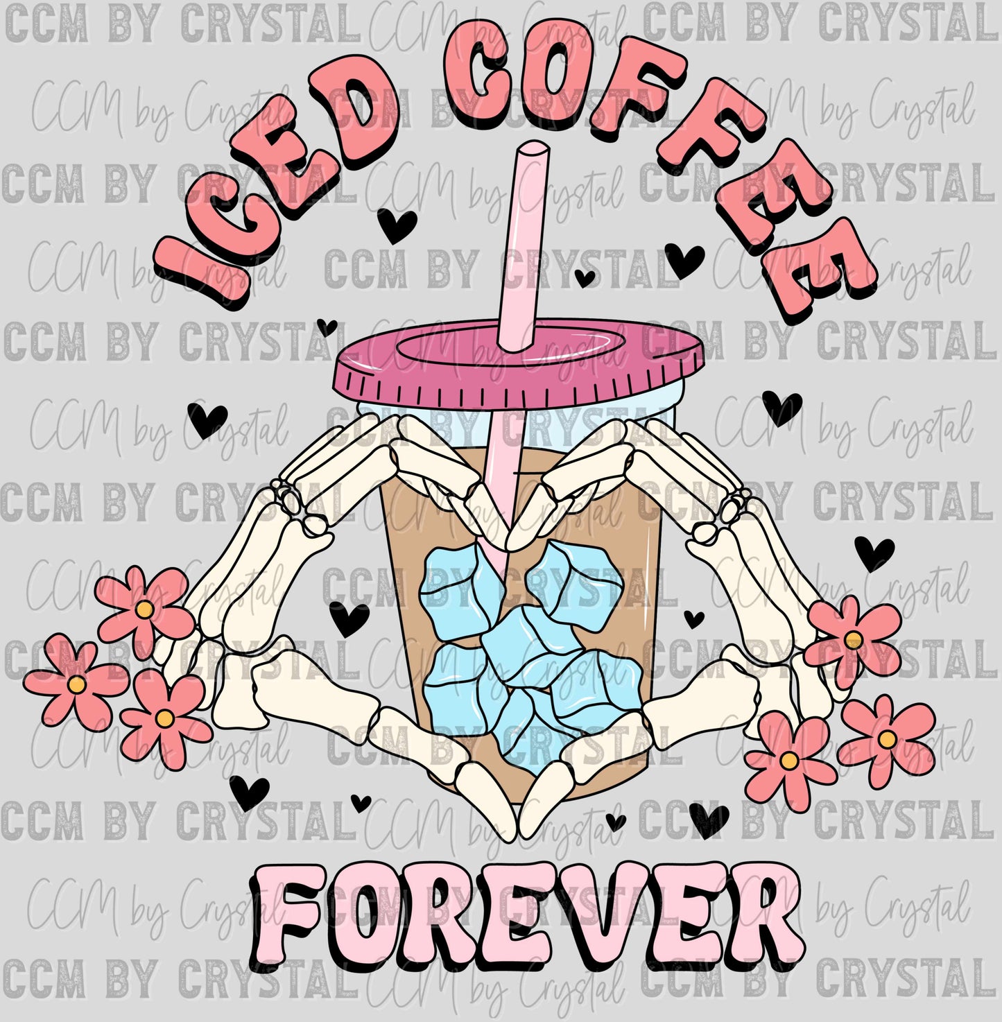Iced Coffee Forever Ready to Press Transfer